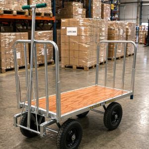 Zorra De Carga con Lanza De Arrastre Barandas Frontales