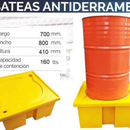 Batea antiderrames de plastico