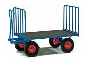 Zorra De Carga con Lanza De Arrastre Barandas Frontales