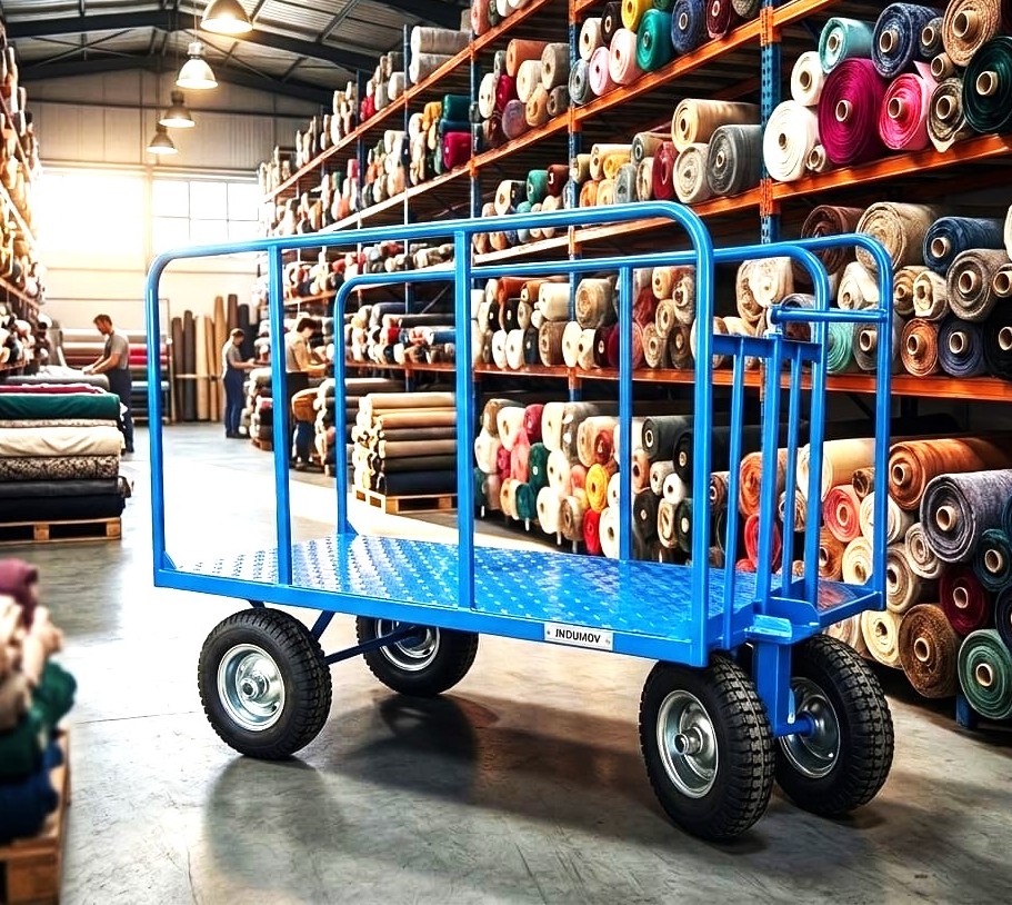 ZORRA DE CARGA PARA MOVER ROLLOS DE TELAS