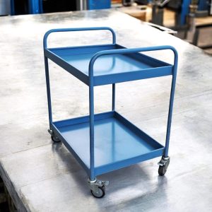 mesa rodante de dos bandejas