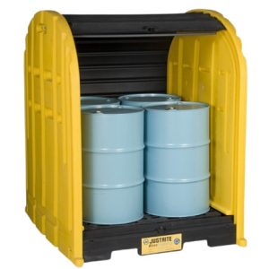 Pallet Antiderrames Cobertizo y Tapa Corrediza