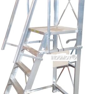 Escalera Rodante de Aluminio Reforzada