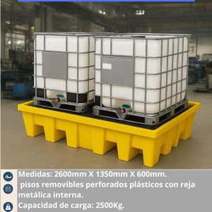 batea para dos cubitainers