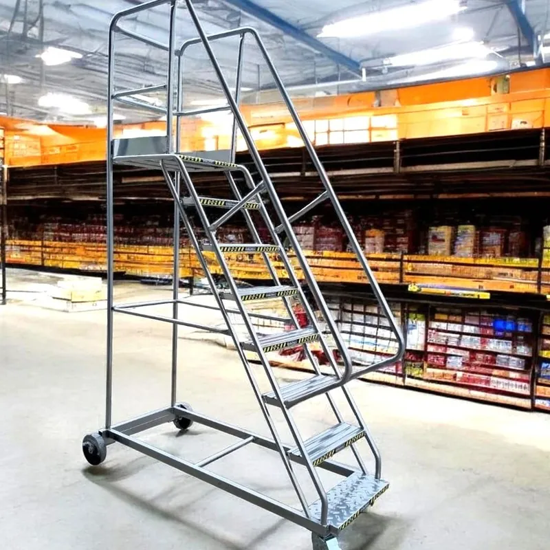 Escalera rodante con plataforma tipo burro